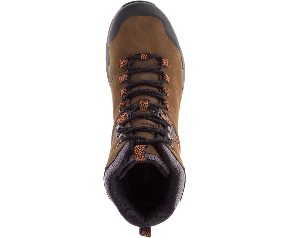 Merrell Boots Brown - Phaserbound 2 Tall Waterproof - Mens 56HWOJXEC
